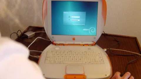 Time to Xfce Desktop: iBook G3 300MHz running Debian 8.5