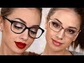 MAKEUP FOR GLASSES | 3 EASY EVERYDAY Makeup Looks