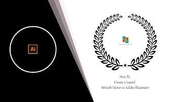 How to create  a  laurel wreath Vector  in Adobe Illustrator | Circles | 003