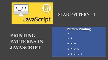 Star Pattern 1 | Printing Patterns in Javascript | #programming