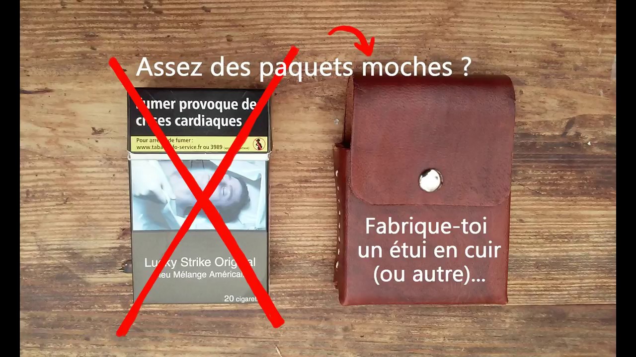 [TUTO CUIR # 5] L'étui à cigarettes en cuir