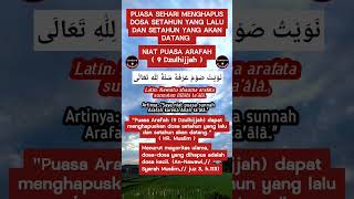 Download Lagu Niat Puasa Arafah #shorts #doa #status #islam #amalan MP3