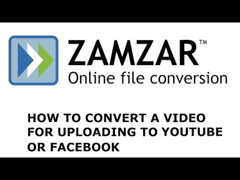 How to convert a video for uploading to YouTube or Facebook