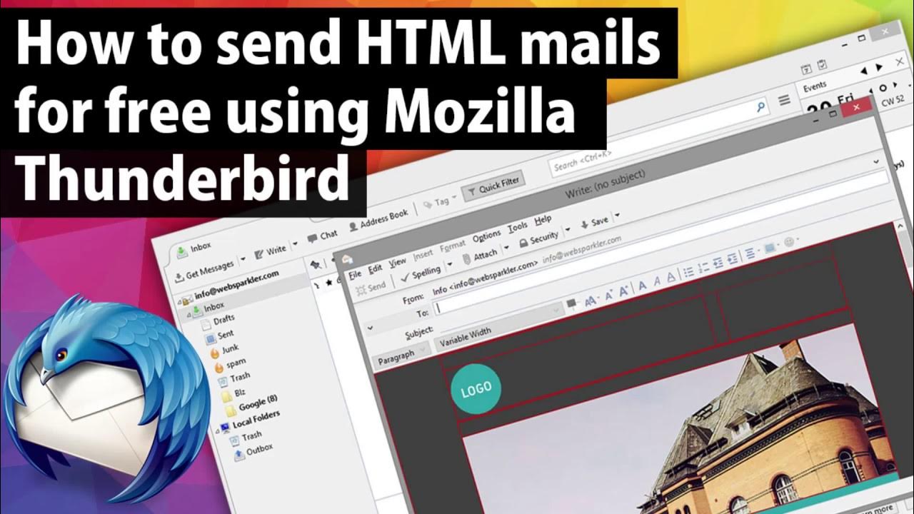 How to send webpage (html) emails for free using Mozilla Thunderbird ...