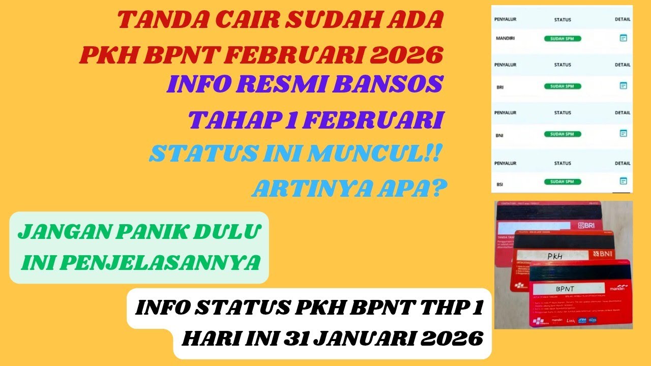 TANDA CAIR MUNCUL‼️ Status SPM di SIKS-NG, BPNT & PKH 2026 Tinggal Selangkah Lagi?