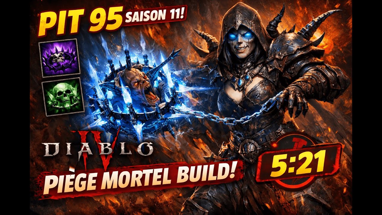 🔥 (S11) Diablo 4 - Pit 95 - Death Trap Rogue Build - 5:21 | 🔥 - YouTube