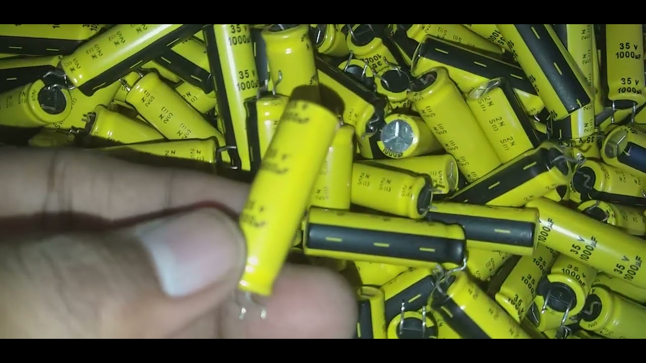 1000uF 35V NXH 105°C 10K Hours Long Life, SamYoung Electrolytic HighQuality Capacitors Made In Korea