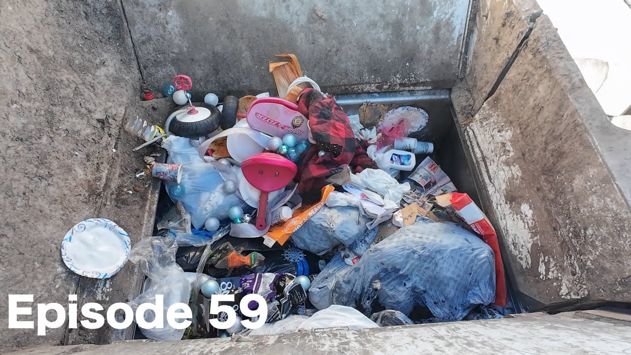 GoPro Garbage Truck Hopper View + Garbage load Dump!! (ep.59)