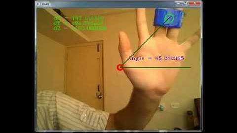 Real time angle computation using OpenCV