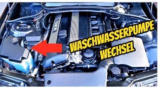 BMW E46/E36 Waschwasserpumpe wechseln 