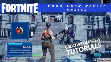Fortnite Creative | Door Lock Device Basics | How to use the Lock Device | Demos & Tutorials
