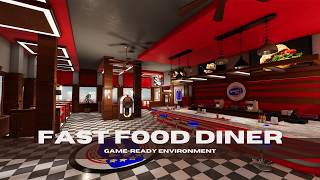 Fast Food Diner | Game-Ready Environment | Unity Engine