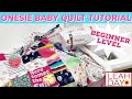 Easy Baby Onesie Quilt Pattern - How to Make a Baby Clothes Quilt!