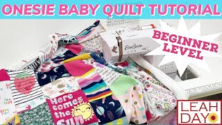 Easy Baby Onesie Quilt Pattern - How to Make a Baby Clothes Quilt!