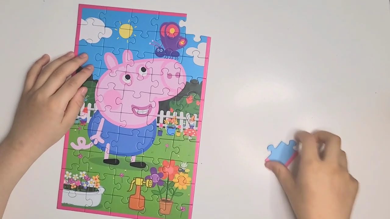 George Pig Puzzle 50 pièces | Kids Puzzle 🐷