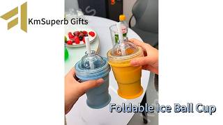Foldable Ice Ball Cup: Chill Anywhere, Collapse to Fit! 🧊✨