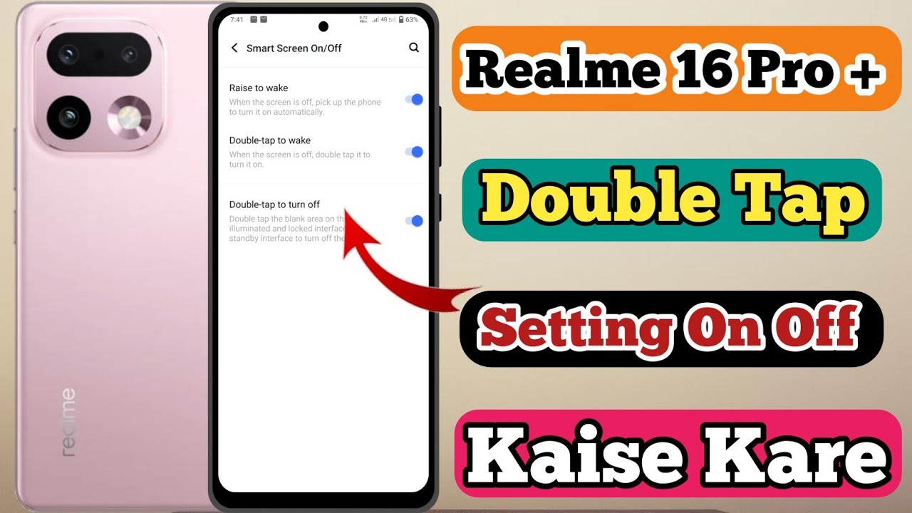 Realme 16 Pro Plus 5g Double Tap Lock Screen Setting Kaise On Kare // Double Tap In Realme 16 Pro