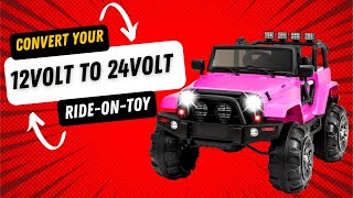 Upgrade your ride-on-toy from 12v to 24v power 12 Volt Ride On Hummer