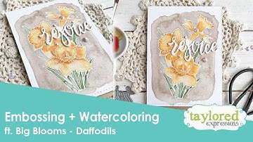 Watercoloring an Embossed Image (Handmade Cards)