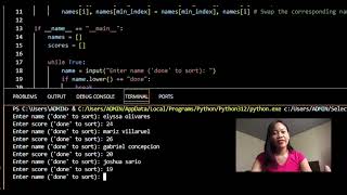 Selection Sorting Algorithm using Python