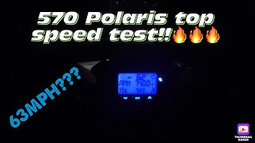 #short 2020 Polaris Sportsman 570 top speed test!