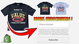 How To Collect Phone Numbers On Your Shopify Pword Page In Under 10Mins