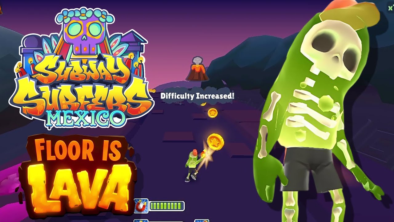 Subway Surfers FLOOR IS LAVA in Mexico 2022 - Subway Surfers No Floor Challenge! 🌋