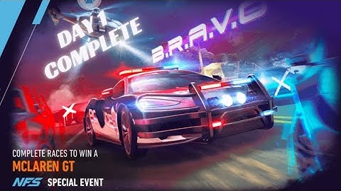 NFS NO LIMITS MCLAREN GT BRAVO SPECIAL LIVE EVENT - DAY 1 COMPLETE #nfsnolimits