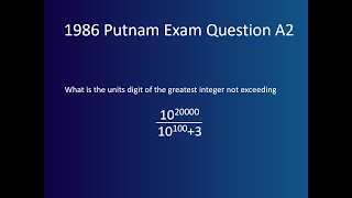 1986 Putnam Exam Question A2