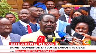 Raila Odinga: We have lost Joyce Laboso, a great lady in this country
