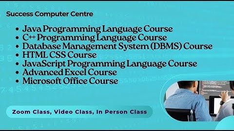 Java, C++, Database, JavaScript, HTML CSS, JavaScript, Microsoft Office, Advanced Excel Course