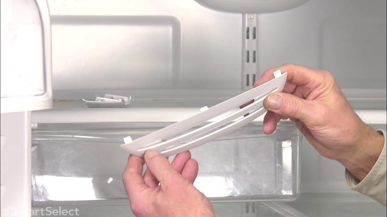 Whirlpool Refrigerator Repair How to Replace the Damper Cover Insert