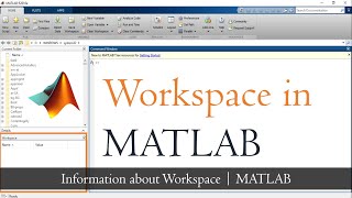 Workspace in MATLAB | Save and load workspace data| Matlab Tutorial | Mruduraj