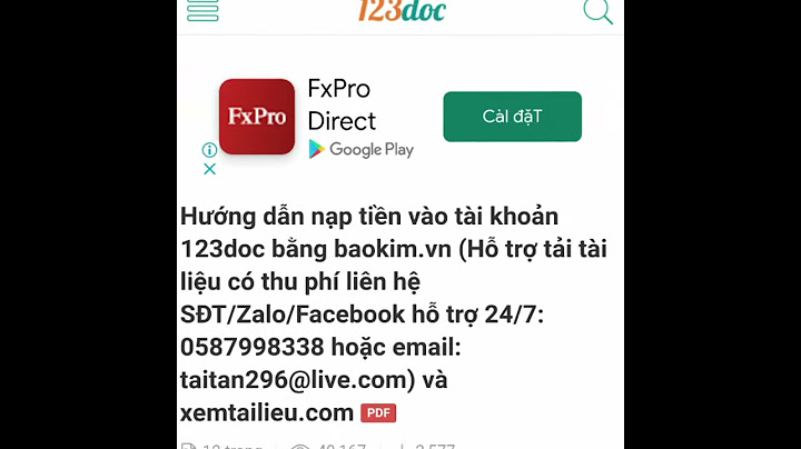 Hướng dẫn cách nộp thẻ cào tải tài liệu 123doc năm 2024