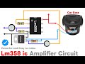 DIY HIGH POWER AMP 🔥 lm358 audio amplifier । Lm358 ic amplifier circuit diagram। Lm358 ic