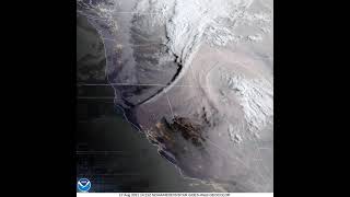 West Cost Wildfires from space - August 2021