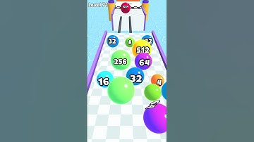2048 Balls Infinity Number 1024m  All Levels #71 Gameplay android ios #shorts #ballgame #ballrun2048