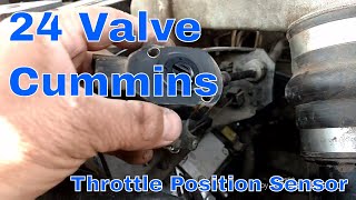 24 valve Cummins throttle position sensor replacement. TPS or APPS