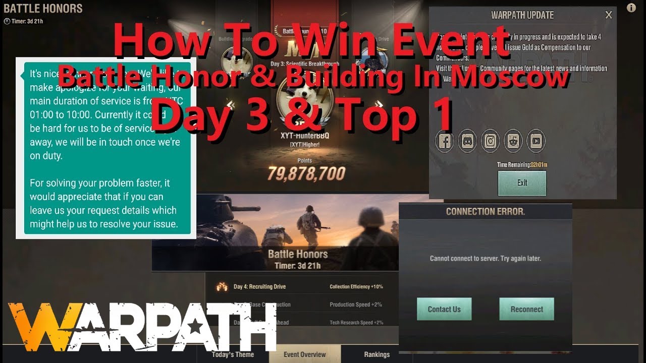 Warpath Tutorial 103- Win Battle Honor Day 3: Scientific Breakthrough ...
