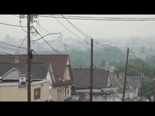 Wildfire smoke blankets Lackawanna County - YouTube