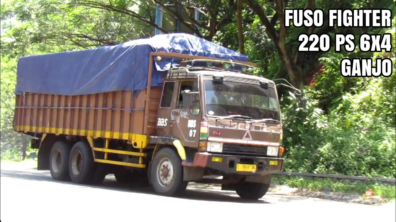  Truk  Fuso  Goprak Fuso  Fighter  Cokelat Orange Fuso  The 