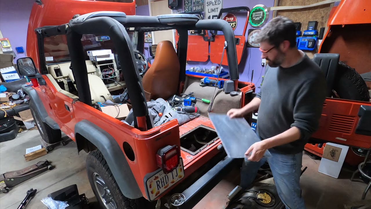 Installing the GenRight Fuel Pump Access Panel & Savvy Aluminum Fuel Tank  Skid Plate onto my TJ. - YouTube