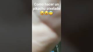 como hacer un  pikachu pixelado 😅😅😇