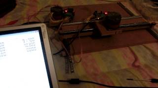 DIY Lowcost XY table #4 Test / Text