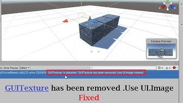 حل مشكلة GUITexture has been removed  Use UI Image في يونتي