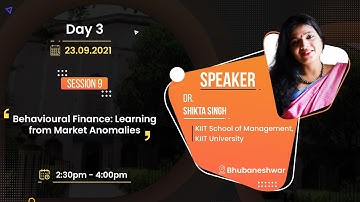 Five Days Online Faculty Development Programme|Session 9| Dr. Shikta Singh | ATAL FDP TUoB MBA|