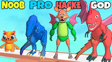 NOOB vs PRO vs HACKER vs GOD in Merge Monsters New Update Part 2