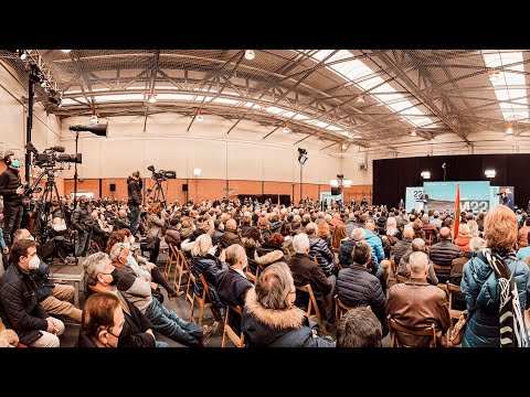 Pablo Casado y Alfonso Fernández Mañueco clausuran un acto en Palencia