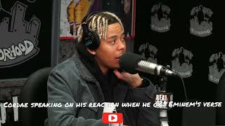 Cordae's Reaction On Working With Eminem