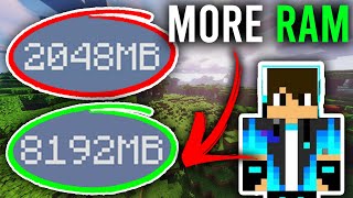 How To Allocate More Ram To Minecraft (Guide) | Add More Ram To Minecraft